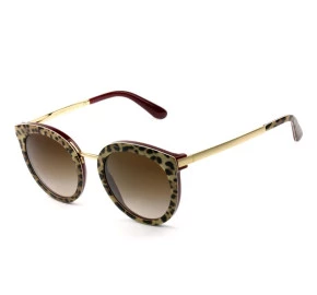 Dolce & Gabbana DG4268 - Óculos de Sol Oncinha/Vinho 3155/13 Lentes 52mm
