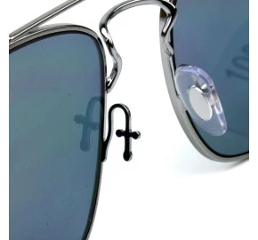 Plaquetas Ray-ban Prata De Silicone Encaixe De Cruz - 1 Par