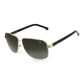 Lacoste L162S - Óculos de Sol Prata/Cinza Degradê 714 Lentes 61MM