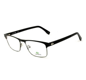 Lacoste L2198 Preto Fosco 001 55mm - Óculos de Grau