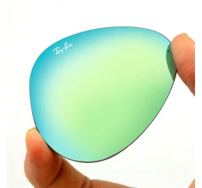 Lentes Ray Ban Aviador Verde Espelhado Tamanho 62mm Grande