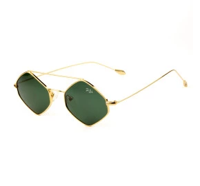 Óculos de Sol Dubela Jordana Dourado Verde Polarizado