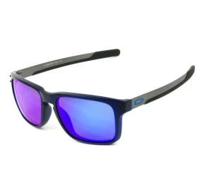 Oakley Holbrook MIX  OO9384 - Preto Fosco/Azul Espelhado 57mm - Óculos de Sol