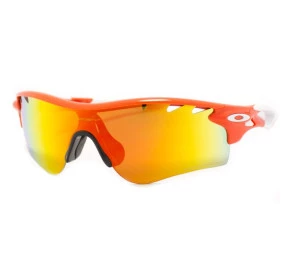 Oakley Radarlock Path Blood Orange Fire Iridium Polarized 9181 08
