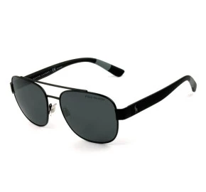 Polo Ralph Lauren PH3119  - Óculos de Sol Preto Fosco 9038/81 Lentes 58MM Polarizado