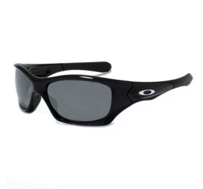 Oakley Pit Bull Polished Black w/Black Iridium Polarized 9127 06