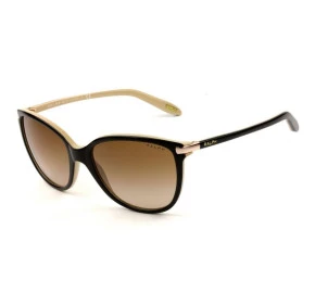 Ralph Lauren RA5160 Preto/Marrom Degradê 1090/13 57mm - Óculos de Sol 