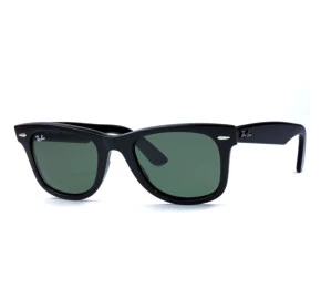 Ray Ban Wayfarer RB2140 - Preto Brilho/G15 901 50mm - Óculos de Sol