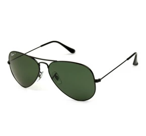 Ray Ban Aviador RB3025L - Preto Brilho/G15 Polarizado 002/58 62mm - Óculos de Sol