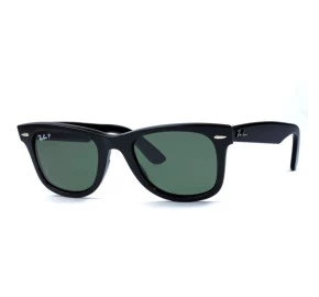 Óculos Ray Ban Wayfarer RB2140 Preto Brilho G15 Polarizado 901/58 50mm