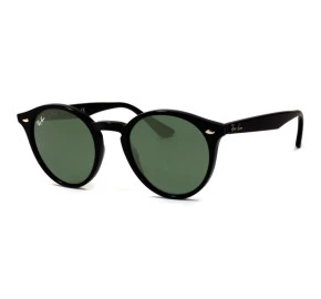 Ray Ban Round RB2180 - Preto/G15 601/71 51mm - Óculos de Sol