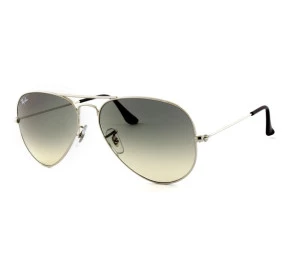 Ray Ban Aviador RB3025 - Prata/Cinza Degradê 003/32 58mm - Óculos de Sol