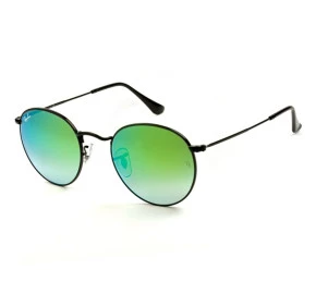 Ray-Ban Round Metal RB3447 002/4J 50 Verde Espelhado - Óculos de Sol