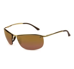 Ray Ban Chromance RB3542 - Dourado/Marrom Espelhado Polarizado 197/6B 63mm - Óculos de Sol