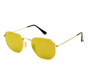 Ray Ban Hexagonal RB3548N - Dourado 001/93 51mm - Óculos de Sol