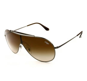 Ray Ban Wings RB3597 - Prata/Marrom Degradê 004/13 33mm - Óculos de Sol