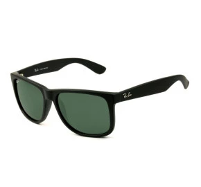Ray Ban Justin RB4165L - Preto Fosco/G15 622/71 57mm - Óculos de Sol