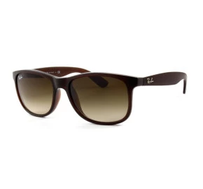 Ray Ban Andy RB4202 Marrom Fosco/Marrom Degradê 607313 55mm - Óculos de Sol