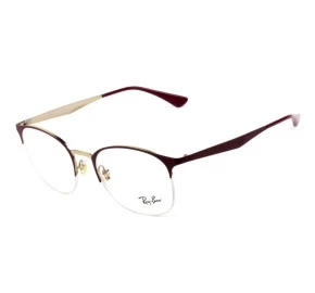 Ray Ban RB6422 -  Vinho/Dourado 3007 51mm - Óculos de Grau