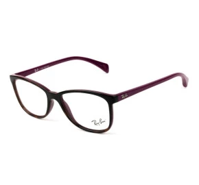 Ray Ban RB7121L - Turtle/Roxo 5824 53mm - Óculos de Grau