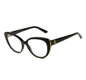 Ralph Lauren RL6172 - Preto/Dourado 5001 53mm - Óculos de Grau