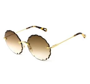 Chloé Rosie CE 142S Dourado/Marrom Degradê 742 60mm - Óculos de Sol