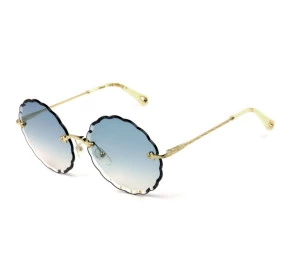 Chloé Rosie CE 142S Dourado/Azul Degradê 816 60mm - Óculos de Sol