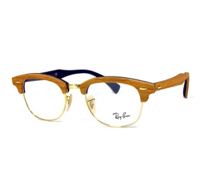 Ray-Ban Clubmaster Wood RX5154-M 5559 51 - Óculos de Grau