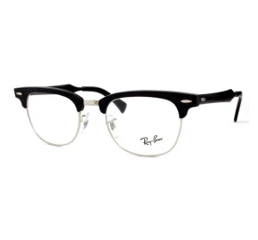 Ray-Ban Clubmaster Aluminum RX6295 2804 51 - Óculos de Grau