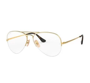 Ray Ban Aviador RX6589 - Dourado 2500 59mm - Óculos de Grau