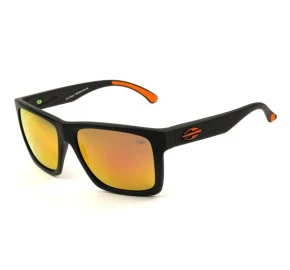 Mormaii San Diego M0009 - Preto Fosco/Laranja Espelhado A1491 56 - Óculos de Sol