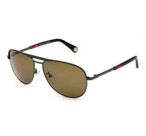 Carolina Herrera SHE086 - Cinza/Marrom COL0584 59mm - Óculos de Sol