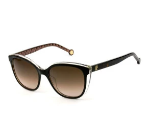 Óculos Carolina Herrera SHE694 - Turtle/Marrom Degradê COL.09W2 54mm - Óculos de Sol