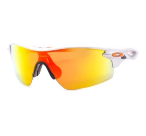 Oakley Radarlock Pitch Silver Fire Iridium Polarized 9182 12