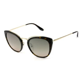 Prada SPR 20U - Óculos de Sol Turtle/Marrom Degradê 2AU-4P0 Lentes 54mm