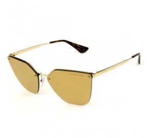 Prada SPR 68T - Dourado Espelhado Polarizado ZVN-5N2 63mm - Óculos de Sol