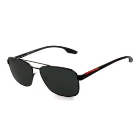 Óculos Prada SPS 51U - Preto/Cinza 1AB-5S0 62mm - Óculos de Sol