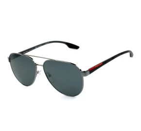 Prada SPS 54T - Grafite/Cinza Polarizado 5AV-5Z1 61mm - Óculos de Sol