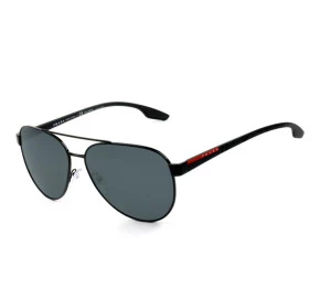 Prada SPS 54T - Preto/Cinza Polarizado 1AB-5Z1 61mm - Óculos de Sol