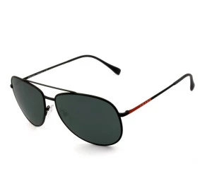 Prada SPS 55U - Preto Fosco/Cinza DGO-5S0 61mm - Óculos de Sol