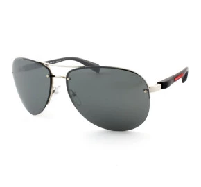 Prada Linea Rossa Eyewear SPS 56M 1BC-7W1 65 Cinza Espelhado