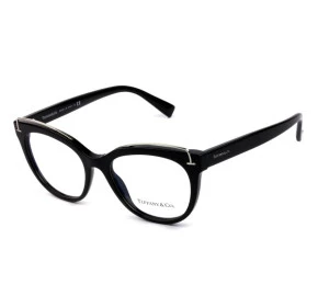 Tiffany & Co TF2166 - Óculos de Grau 8001 Preto e Prata Lentes 51mm