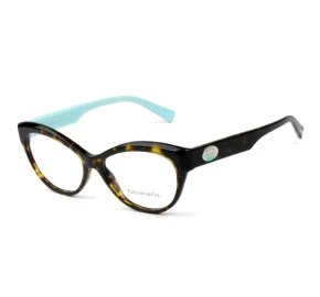Tiffany & Co TF2176 - Óculos de Grau Turtle/Azul 8015 Lentes 53MM
