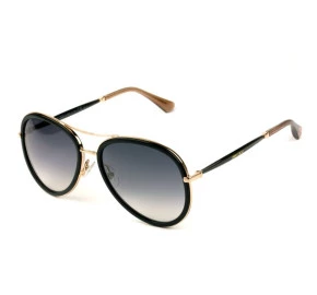 Jimmy Choo TORA/S - Preto/Cinza Degradê QBE9C 57mm - Óculos de Sol