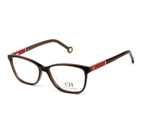 Carolina Herrera VHE 712 - Marrom/Vinho 0G73 52mm - Óculos de Grau