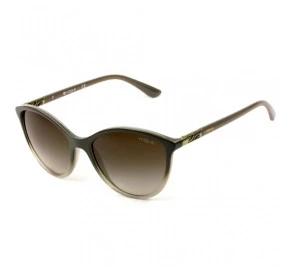 Vogue VO 5165-S - Cinza/Marrom Degradê 255813 55mm - Óculos de Sol