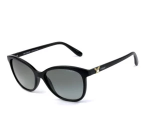 Vogue VO 5185-BL - Preto/Cinza Degradê W44/11 56mm - Óculos de Sol