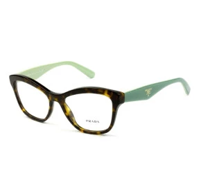 Prada VPR 29R - Turtle/Verde 2AU -1O1 54mm - Óculos de Grau