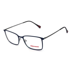 Prada VPS 51L - Azul Fosco/Grafite 370-101 56mm - Óculos de Grau
