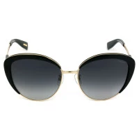 Victor Hugo SH1270 - Preto Brilho/Cinza Degradê 0700 58mm - Óculos de Sol